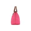 Longchamp 23 Snap Zipper Closure Short Handle No Shoulder Strap Canvas With Leather Trim Tote Bag Small Women Tote Bags Candy-Pink 1621089P73