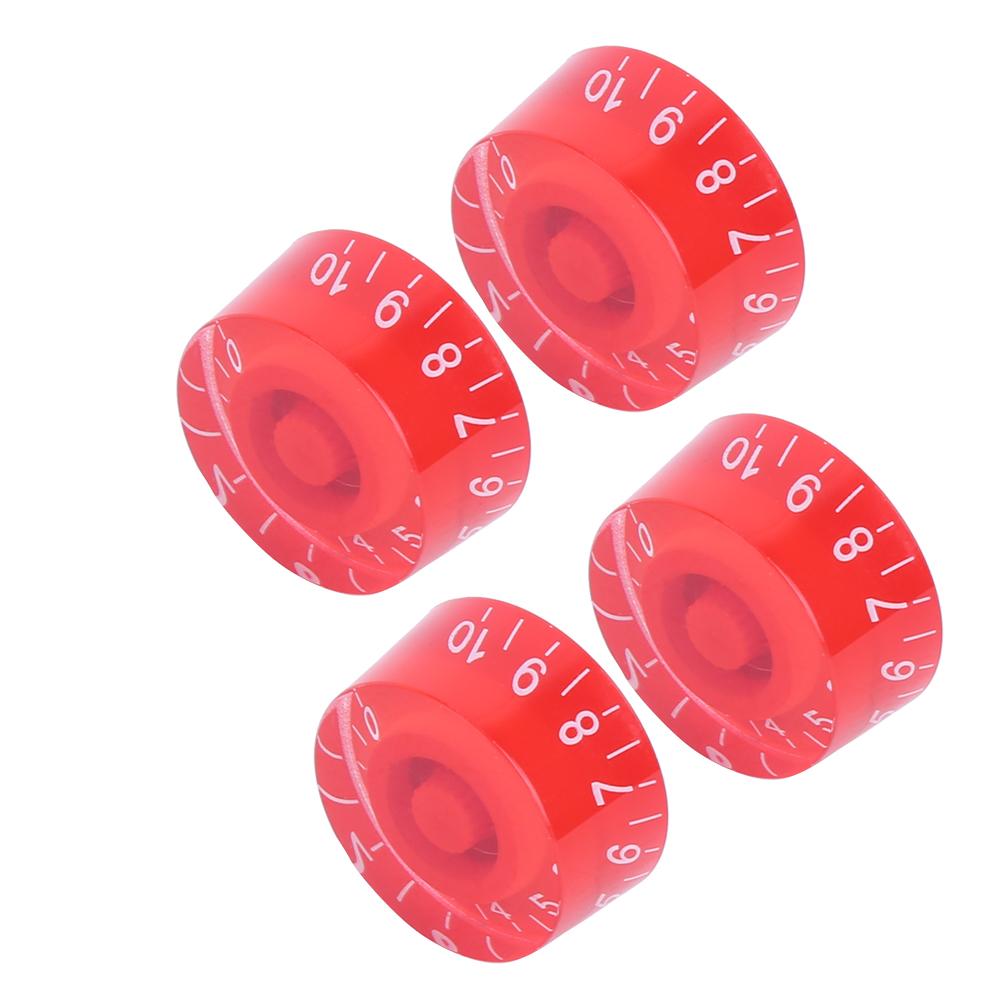4Pcs Acrylic Bass Knobs Electric Guitar Volume Control Potentiometer Hat Guitar Accessories