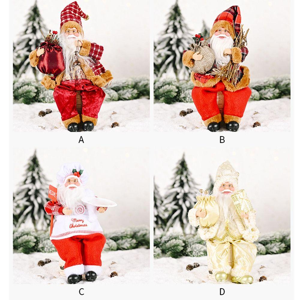 Xmas Tree Ornament Figurine Santa Claus Doll Santa Figure Kids Gift Merry Christmas Decorations