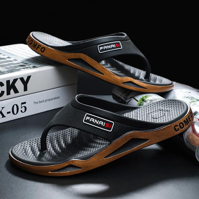 Fashion Men's Flip-flops Outdoor Sports Fashion Summer slippers Trend Comfort Beach Sandals Men Casual Shoes House Flip Flops Home Shoes