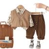 Kids Casual Long-Sleeve Set, Comfortable Daily Wear Outfits
