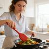 Yousheng Mini Silicone Spatula Soup Spoon Set for Non-Stick Cookware Heat-Resistant Kitchen Utensils with Hanging Loop Small Flexible Scraper for