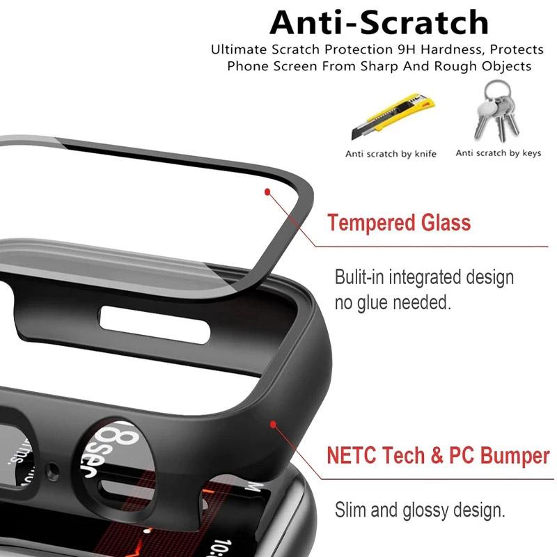 Glass+Case For Huawei Watch Fit 4Pro Tempered Glass Screen Protector Hard PC All-Around Bumper Watch Cover For Huawei Watch Fit4