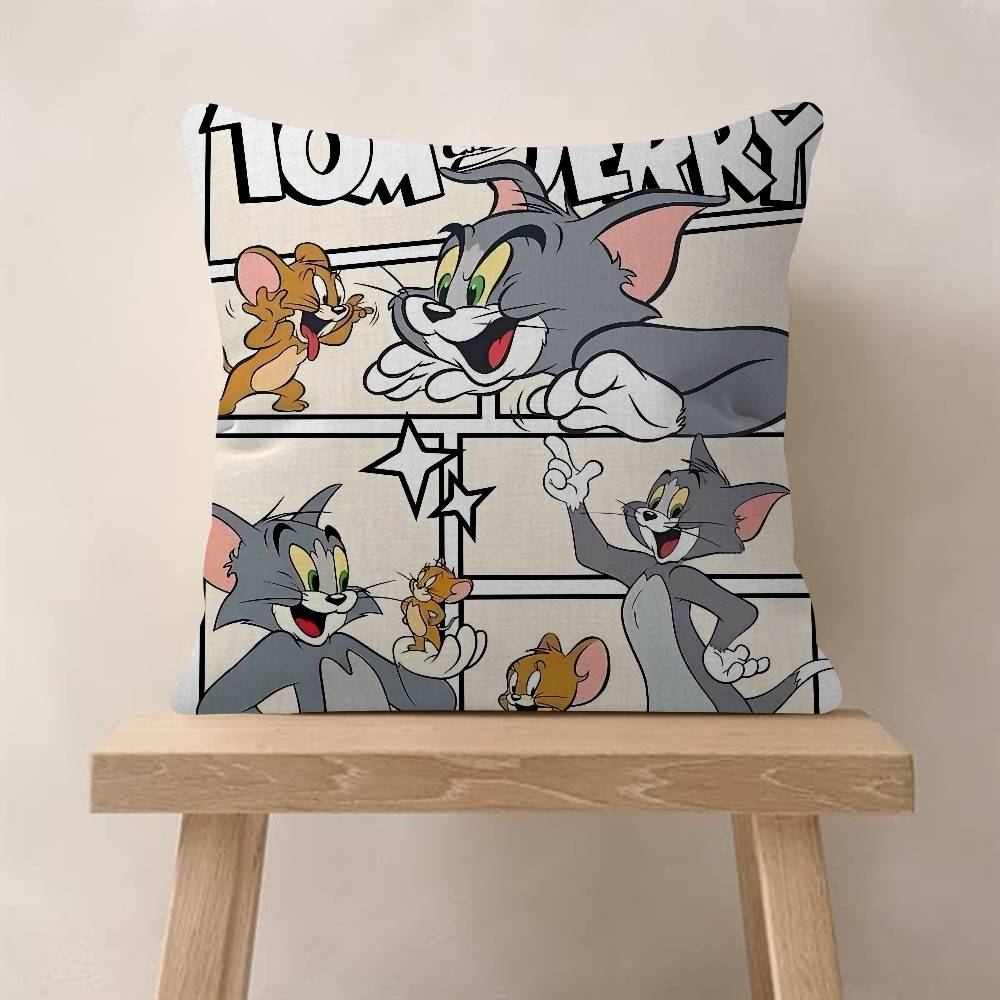 T-Tom And Jerry Personalized Cushion Cover Decorative Pillow Sofa Home Decor Case Pillow Cases
