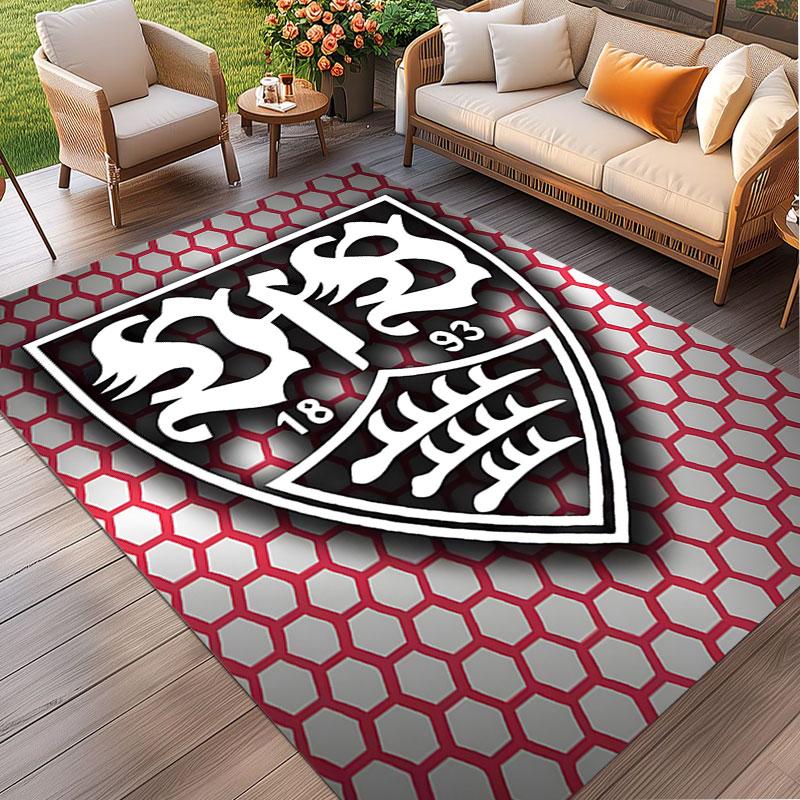 VfB Stuttgart Print Rug, Washable Floor Carpet, For Entryway Dorm Laundry Room Office Study, Home Decor Birthday Christmas Gift
