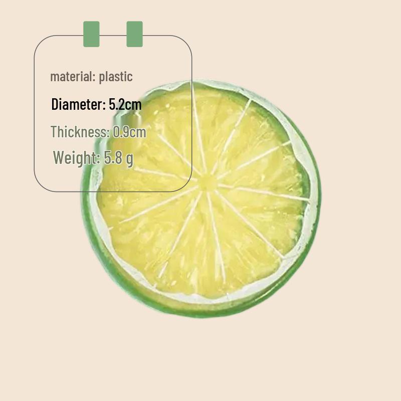 Plastic Lemon Slice Models for Creative Decor and Teaching Props