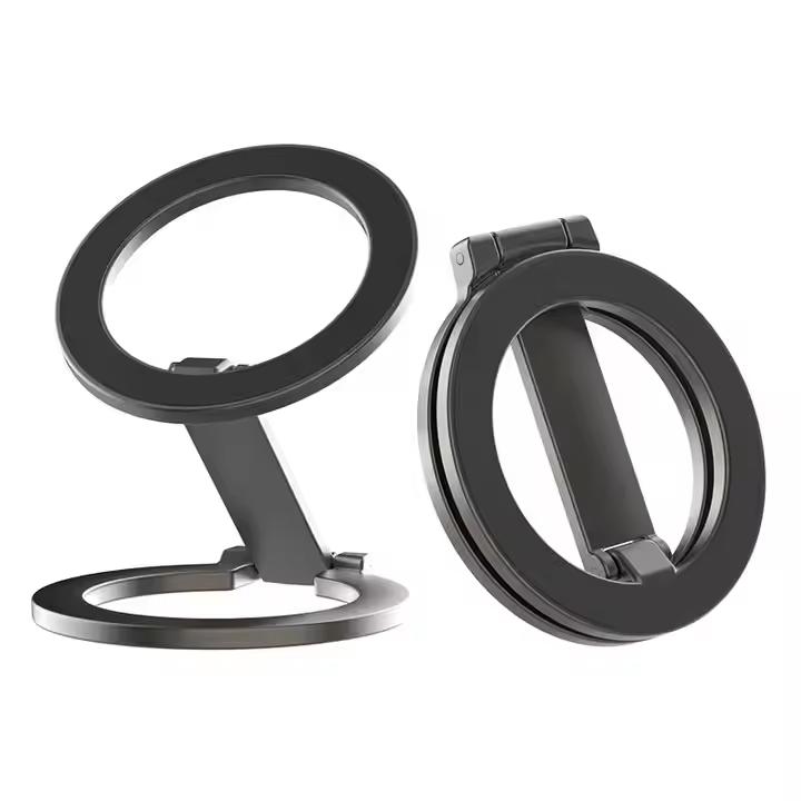 YTGEE GYM Double Sided Strong Magnet Mobile Phone Stand Adjustable Foldable Portable Ring Magnetic Phone Holder for iPhone 12 14