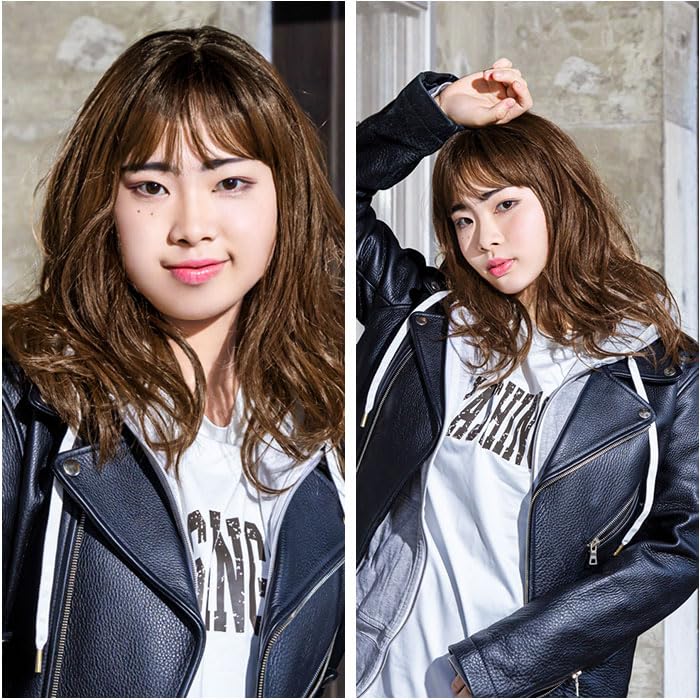 Priscilla Hat Wig Fit Daisy Wave Midi BO-16 Wig TDMT/Heat Resistant Dusty Milk Tea