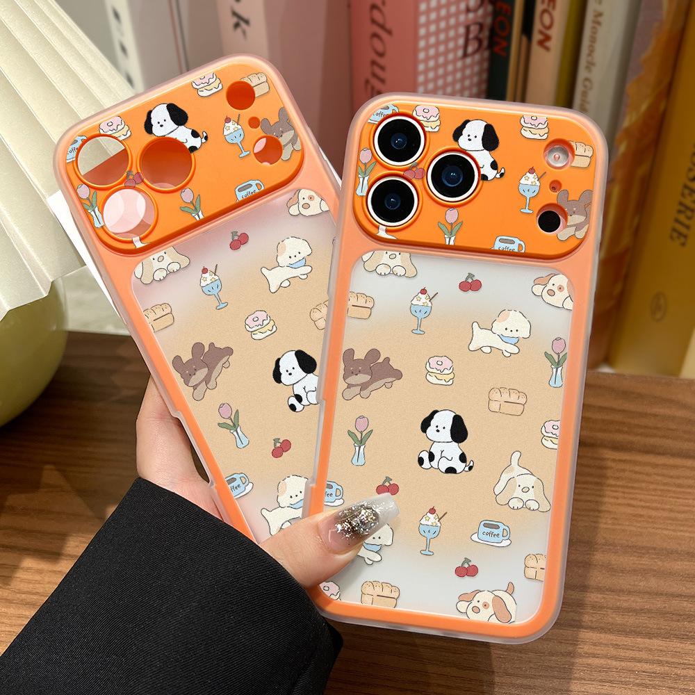 Applicable To iPhone17ProMax Puppy Dog Party 2-in-1 Mobile Phone Case Apple 16 Niche 15 Generation Simple Delivery