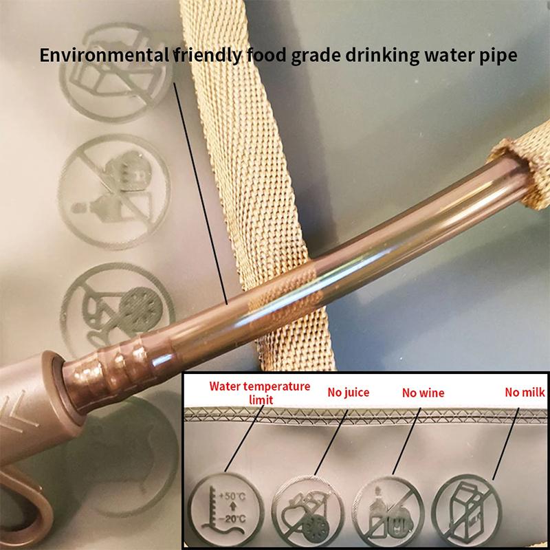 2L 2.5L 3L Wasserblase Wasserreservoir Trinkrucksack Aufbewahrungstasche BPA-frei Faltbar Camping Laufen Trinkweste Rucksack
