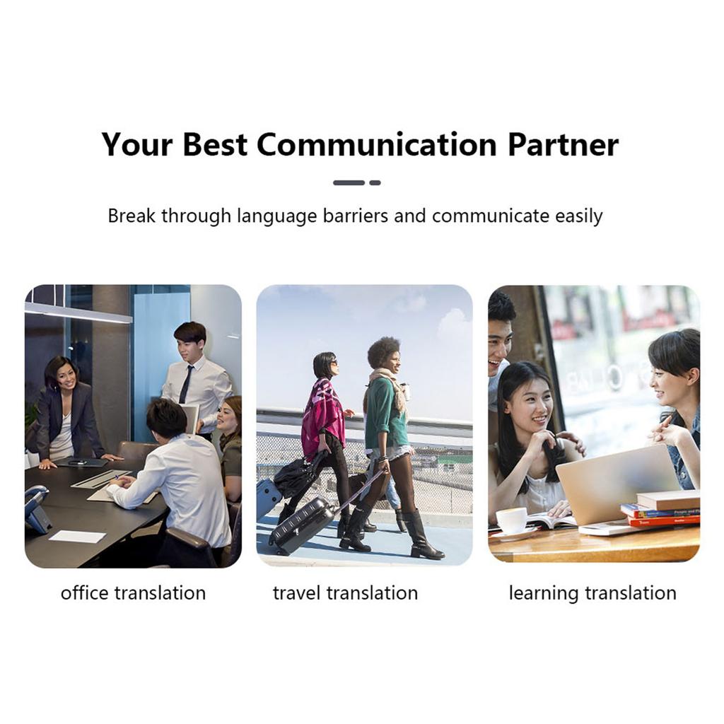 Language Translator, -thin Zinc Alloy and Tempered Glass Housing, Real-Time Translation of More Than 70 Languages, 4.2, Battery Li