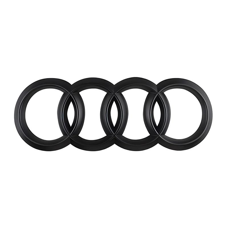 2026 Hot ABS Four Ring Car Logo Cover Retrofitting Front Grille Badge Rear Trunk Emblem For Audi A3 A4 A5 A6 A7 Q2 Q3 Q5 Q7 Q8 Sticker