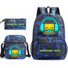 Geometry sprint game backpack geometry dash heat transfer backpack elementary school bag leisure bag