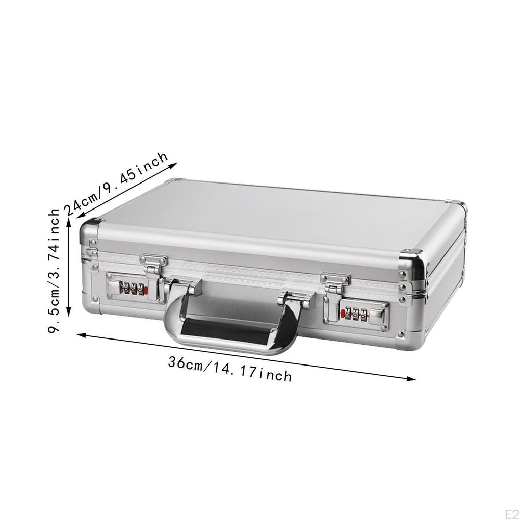 Tragbarer Aufbewahrungskoffer mit Kombinationsschloss Stoßfest Mehrzweug-Werkzeugkasten