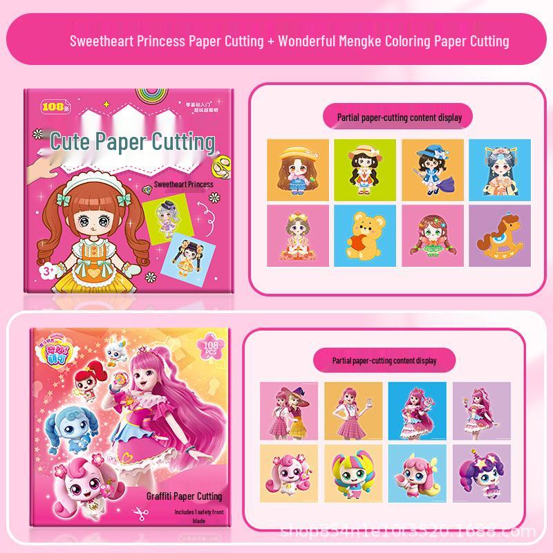 Animal Paper Cutting DIY Kit for Kids Aged 3-6: Fun Educational Craft Toy