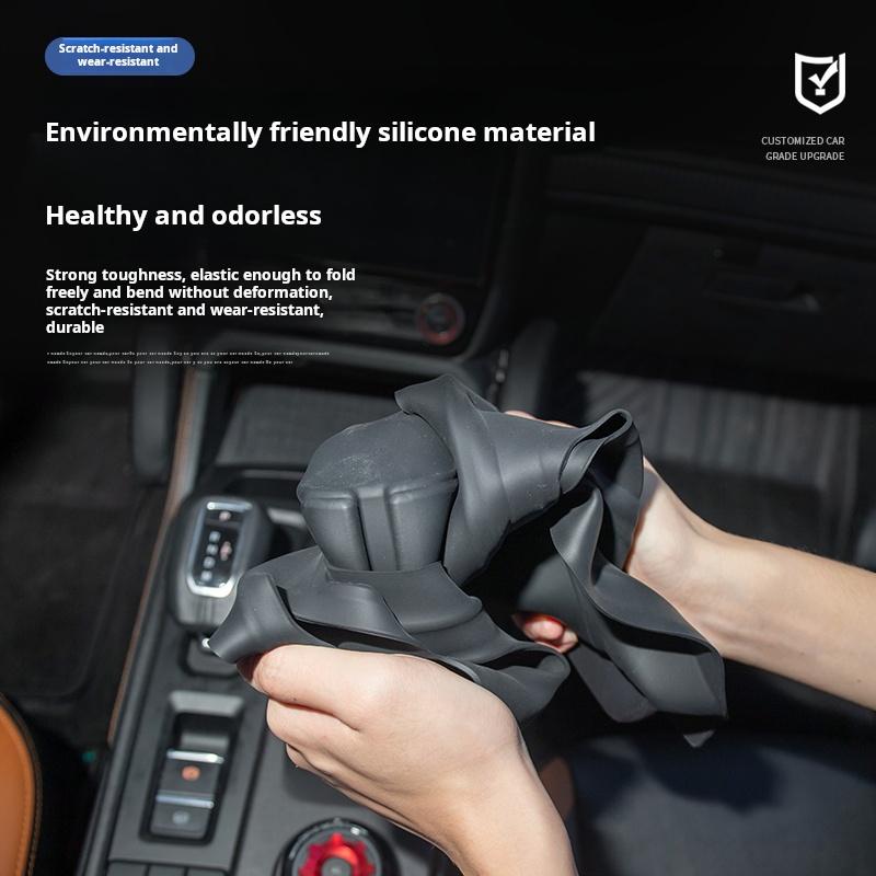 For Ford Ranger 2025 Central Control Gear Shift Button Protective Cover Silicone Non-slip Cup Holder Auto Interior Accessories