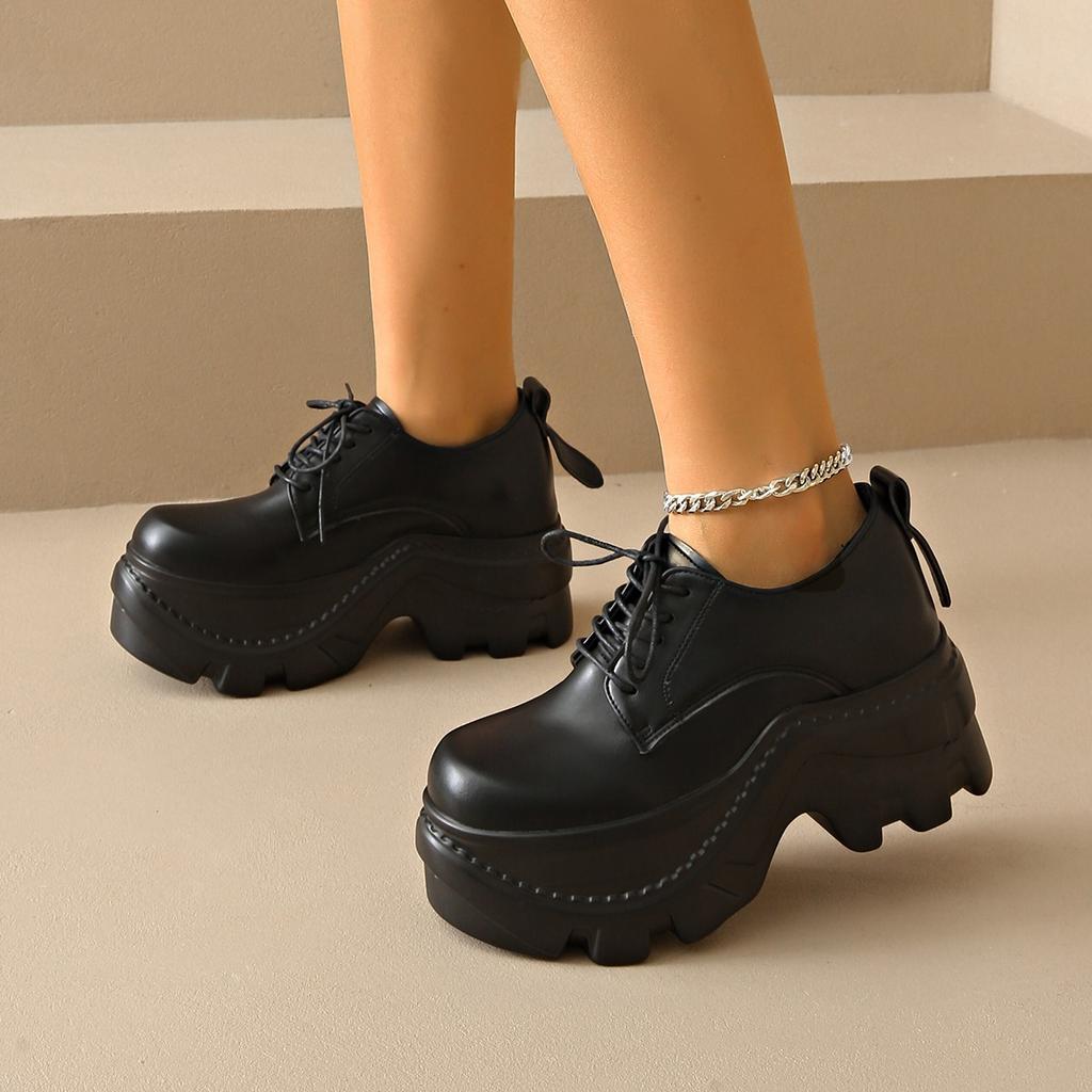 Fashion High Heels Women Sport Shoes Platform Designer Sneakers Casual Woman Mary Jance Shoes 2025 Autumn Fashion New Chaussure Femme