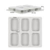 6/8 Holes Large Square Shape Silicone Soap Molds DIY Kitchen Tools Handmade Soap Making Craft Forms Moulds Tray