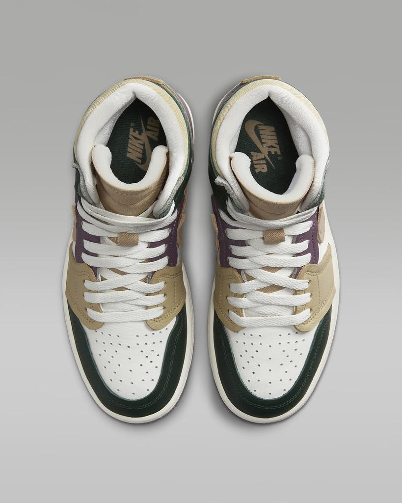 FB9891-300 Nike Air Jordan 1 High MM Galactic Jade (Women's)