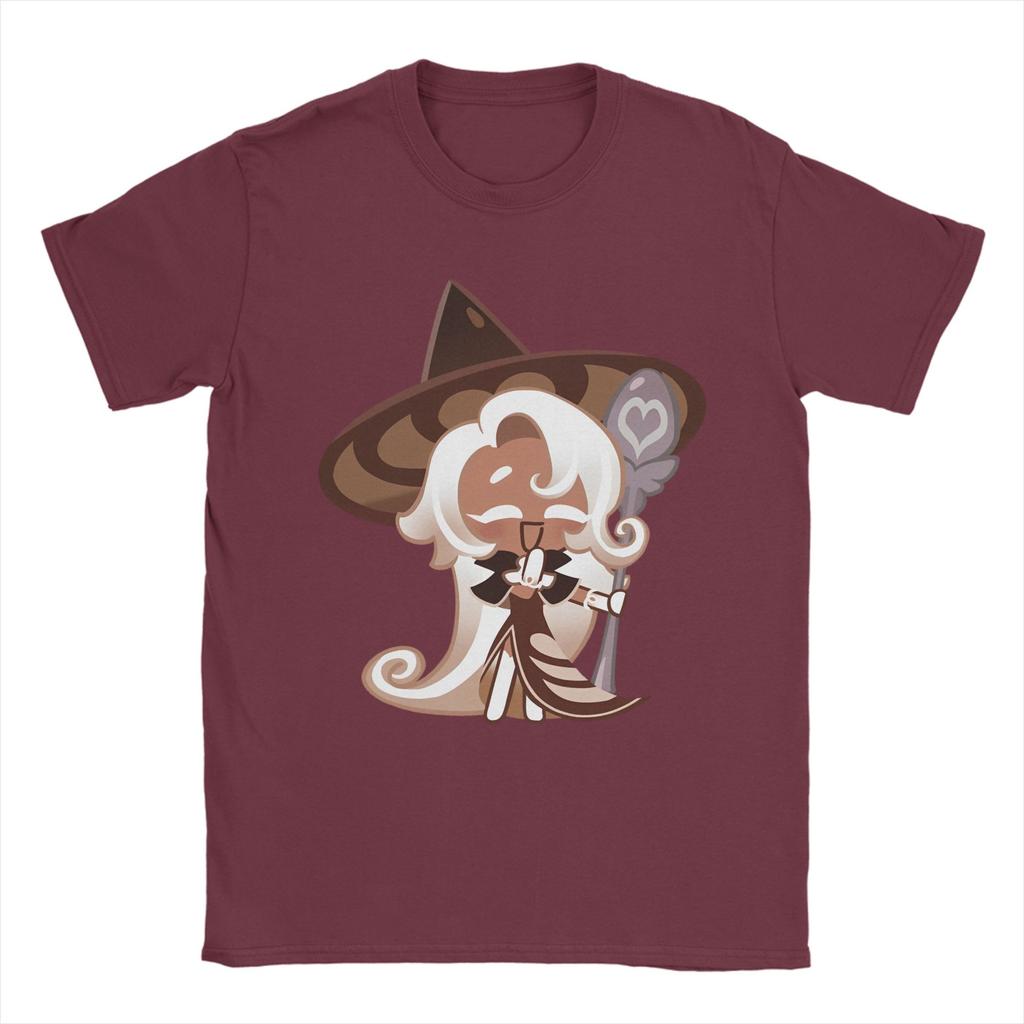 Cookies Run Kingdom TShirt for Unisex Latte Cookie Vintage Pure Cotton Tees Crew Neck Short Sleeve T Shirts Printed Clothes