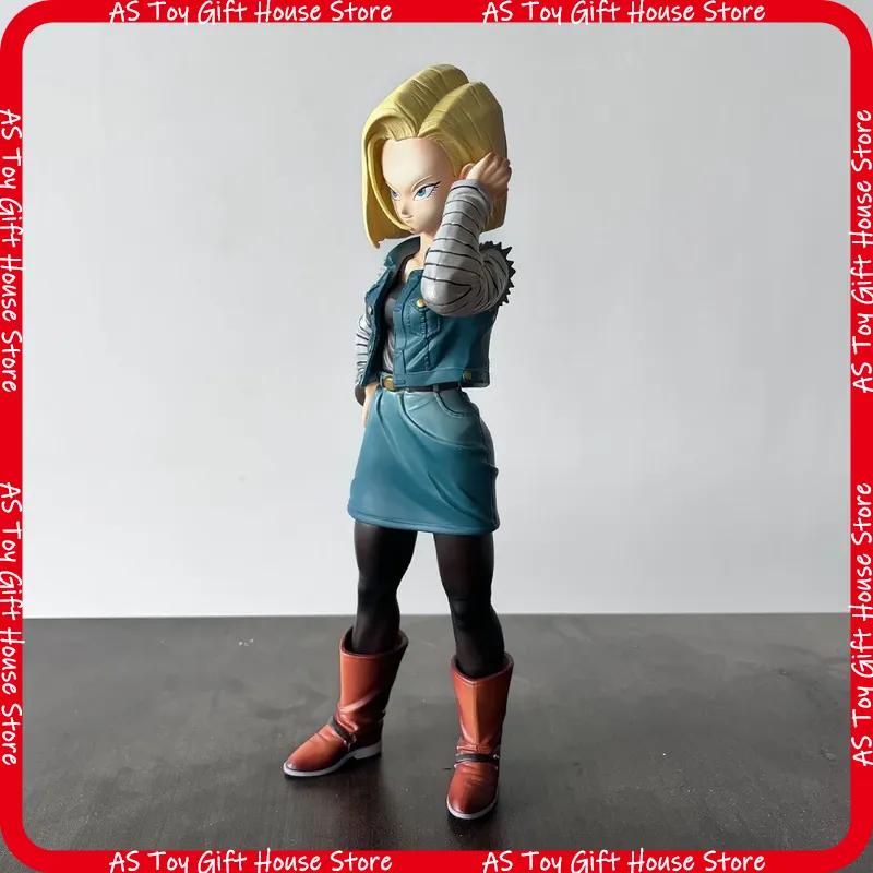Dragon Ball Z Android 18 Pvc Figure Movable Joints 27Cm Anime Character Model Exquisite Desktop Decoration Collection Gift