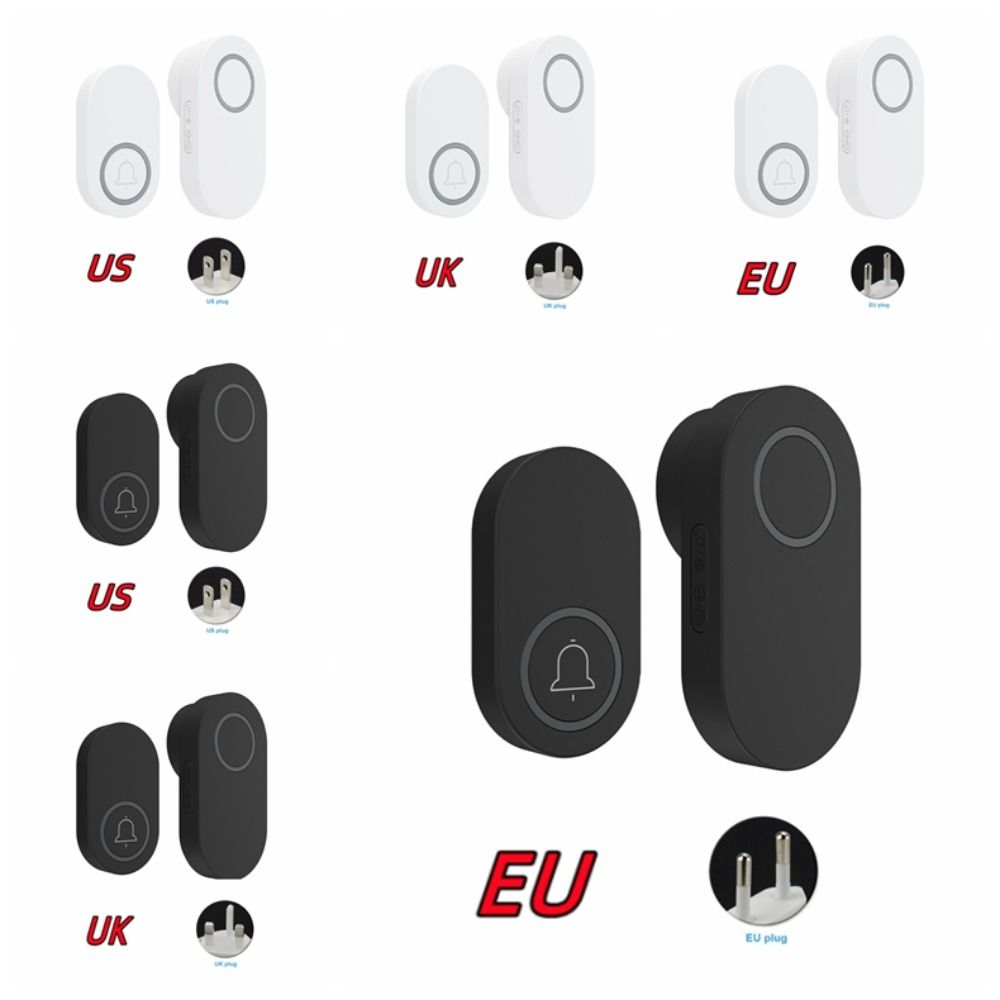 High Volume Wireless Doorbell Waterproof Door Chime Kit Induction Door Bell  Office