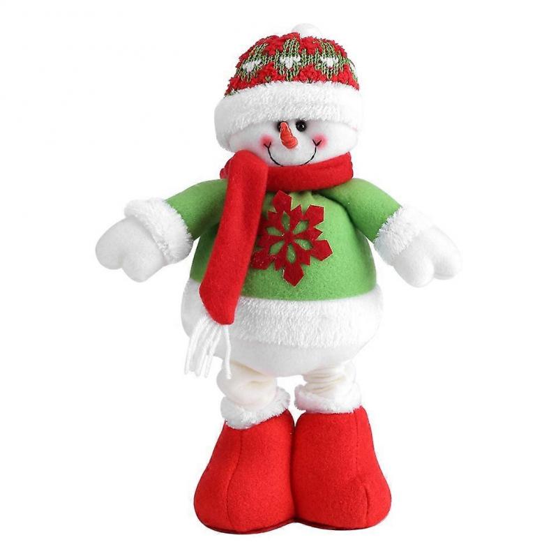 Christmas Cute Telescopic Doll Home Festival Decoration Ornament Kids Gift (Snowman)