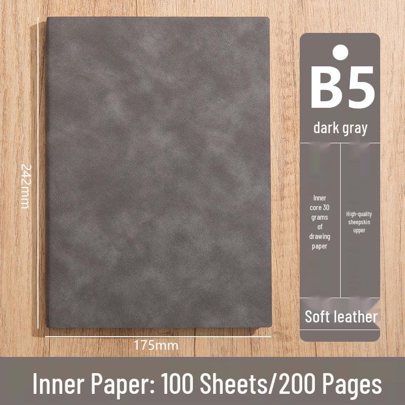 Personalized A5 Soft Leather Notebooks with Logo Printing: Custom Covers & Pages for Office Use