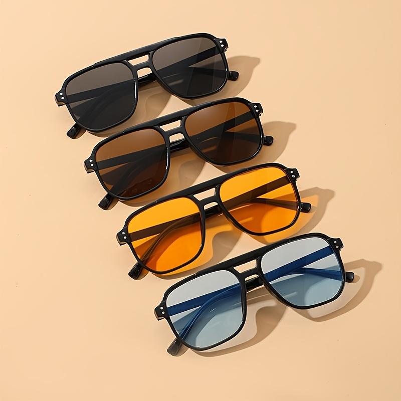 Preppy Fashion Glasses Unisex Full Rim Hand Washable with Decorate Lens Function, for Daily Wear, Running, Fishing, Climbing