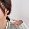 Earrings Are Slightly Inlaid with Diamonds and Lucky Grass Flowers Are Small and Elegant, Light Luxury Earrings Are Fresh