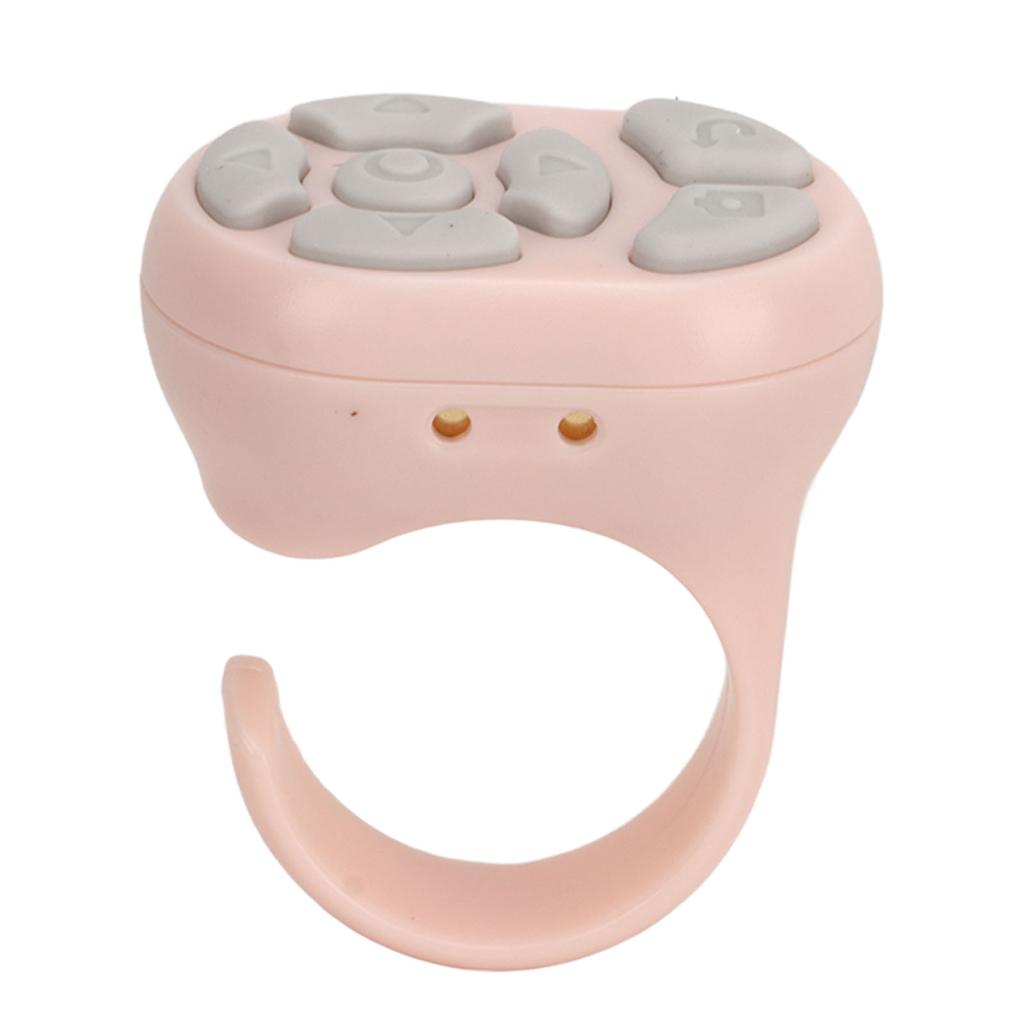 Remote Control Scrolling APP Page Turner Camera Remote Shutter Selfie Button with Charging Case for Cell Phone
