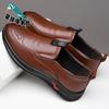 Autumn New Men's Business Casual Leather Shoes Men's Soft Leather Soft Sole Middle-aged Dad Shoes Leather Shoes