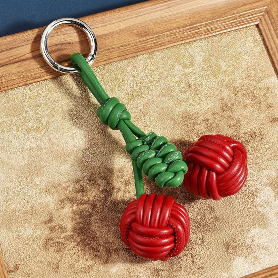 Keychain Pendant Imitation Leather Smooth Surface Neat Stitching Key Chain Versatile Wallet Car Keys Backpack Decoration