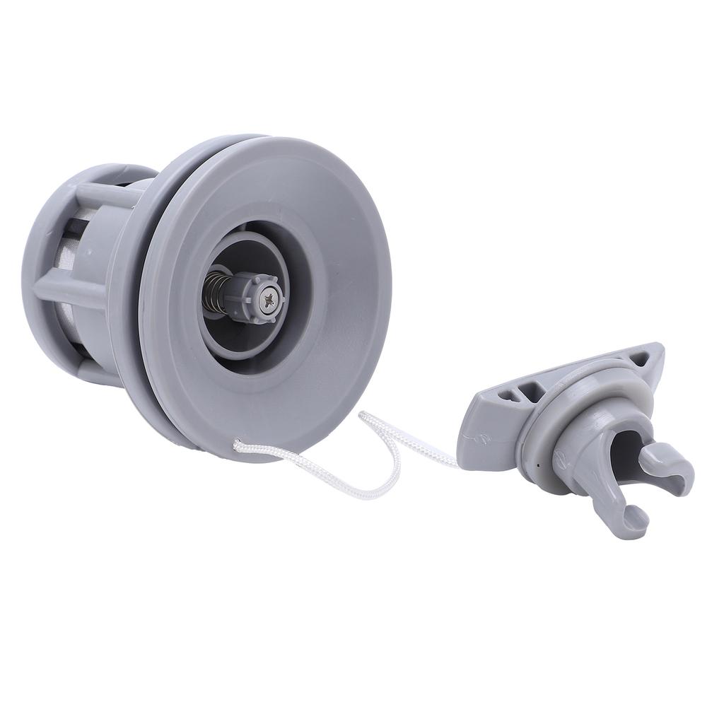 Boot Luftventil Leichtes Gasventil Ersatz für Schlauchboot Kajakfahren Gummiboote Grau