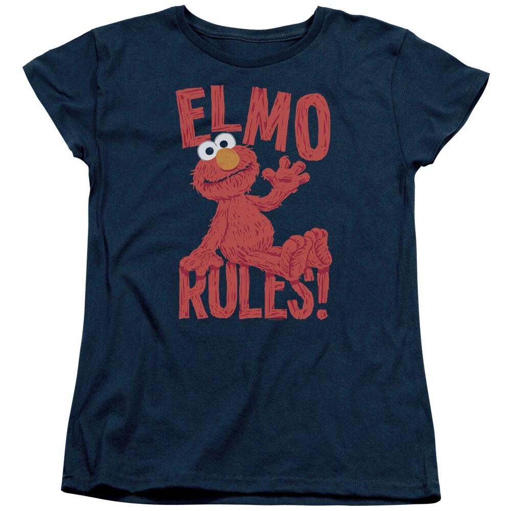 Sesame Street  Elmo Rules  Women s T-Shirt M