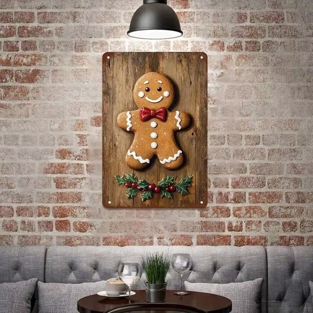 

Tin Sign Wall Decor, Rustic Metal Art for Living Room, Retro Home Decoration, 20x30cm