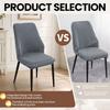 Curved Dining Chair Cover High-elastic Stool Slipcover Backrest Protector  for Home Decoration
