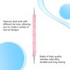 1Pc profesjonalne 2 sposoby Nail Art rozsianych długopis plastikowe wirowe drewno marmurkowa stal rozsianych dżetów narzędzia do manicure