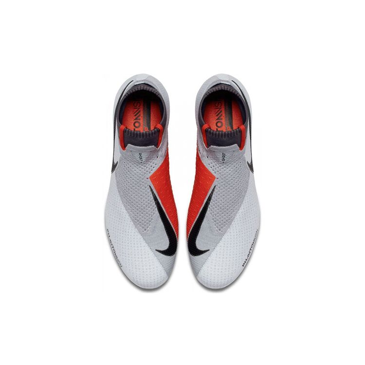 Nike Phantom Vision Elite Dynamic Fit FG Pure Platinum Men Cleats Grey Black-Light-Crimson AO3262-060