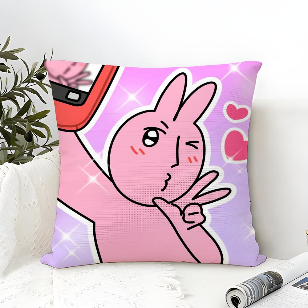 Cartoon Pink Funny Rabbit Friends Pillow Case linen pillow case sofa home decor cushion cover cushion cove