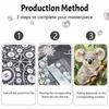 DIY Framed Pearl Bead Art Kit Cute Koala Animal Sparkling Canvas Painting for Modern Room Wall Decor Gift Art Projects Home Decoration