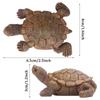 Realistische Meeresschildkröten Miniaturfiguren, Harz Schildkröten Mikro-Landschaft