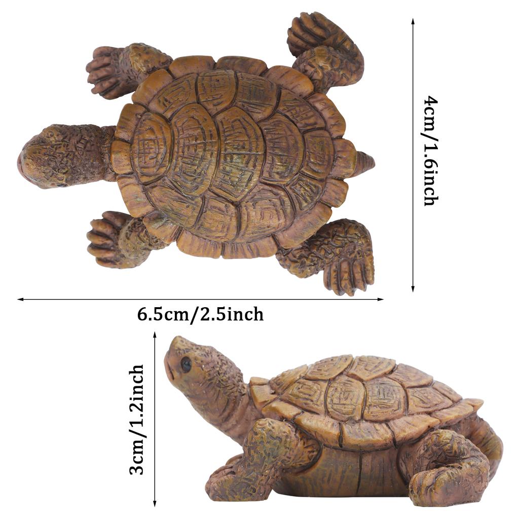 Realistische Meeresschildkröten Miniaturfiguren, Harz Schildkröten Mikro-Landschaft