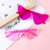 6-12pcs Heart Sunglasses Candy Color Rimless Fun Glasses for Girl Hen Bachelor Party Favors Wedding Decor summer traveling Gift