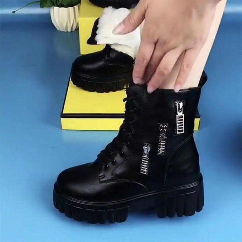 New Height-increasing Shoes, Martin Boots, Single Boots for Slimming, Versatile, Short Boots for Petite Women