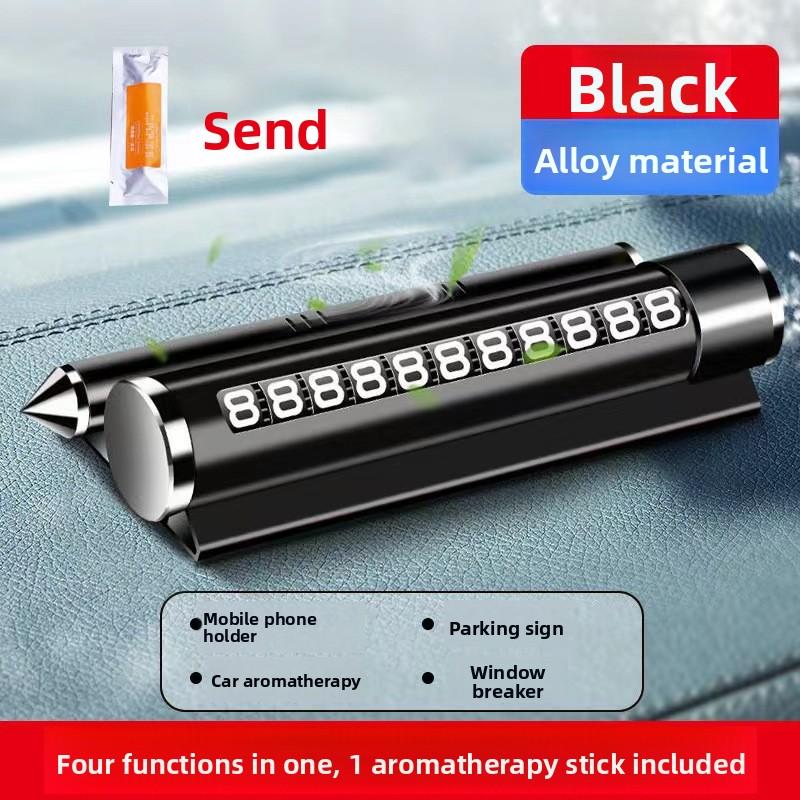 Auto Supplies Temporary Parking Number Plate Moving Car License Plate Creative Inside The Car Metal Roller Type Car Logo Phone Plate