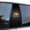 2Pcs Car Logo Center Pillar Protective Film Anti-scratch Sticker Decal For Chevrolet Cruz Mai Rui Bao Cobalt Impala Onix SS Pioneer Explorer Bolt EUV