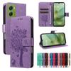 Wallet Tree Embossing Flip  Leather Case For Coque Motorola Moto G06 G86 G56 G05 G15 Power G85 G75 G55 G45 G35 Cover Funda