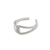 Fashion Stainless Steel Adjustable Rings for Women Sliver Color Hollow Open Finger Rings Men Female Jewelry Weddings Gifts