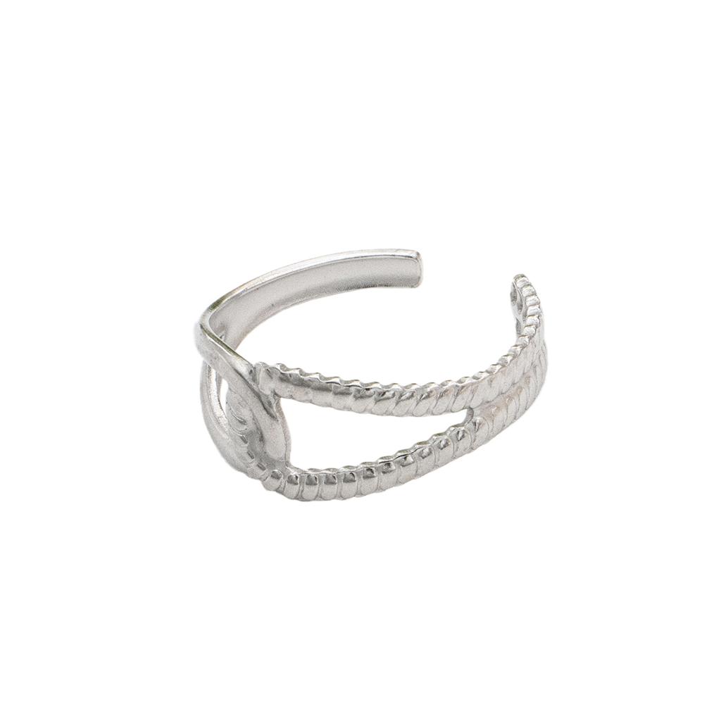 Fashion Stainless Steel Adjustable Rings for Women Sliver Color Hollow Open Finger Rings Men Female Jewelry Weddings Gifts